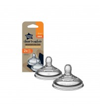 Tetina pentru biberon cu senzor de temperatura, Flux Rapid, Tommee Tippee, 2 buc